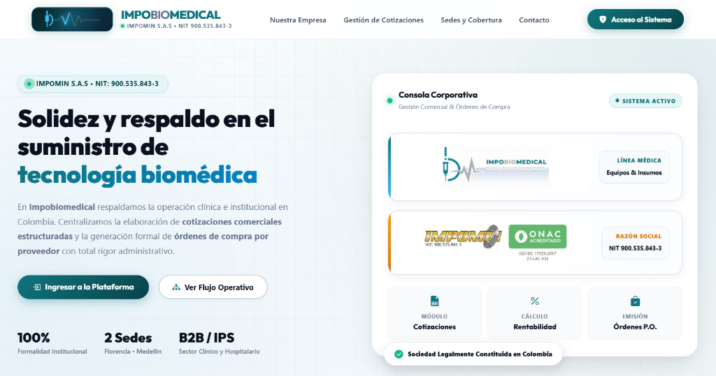 Sistema Impobiomedical Preview
