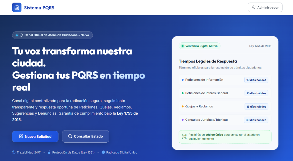 Sistema PQRS Preview